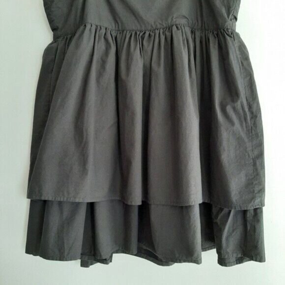 ASOS Empire Waist Ruffle Mini Dress Back Bow Tie Sz 10 - Picture 4 of 9